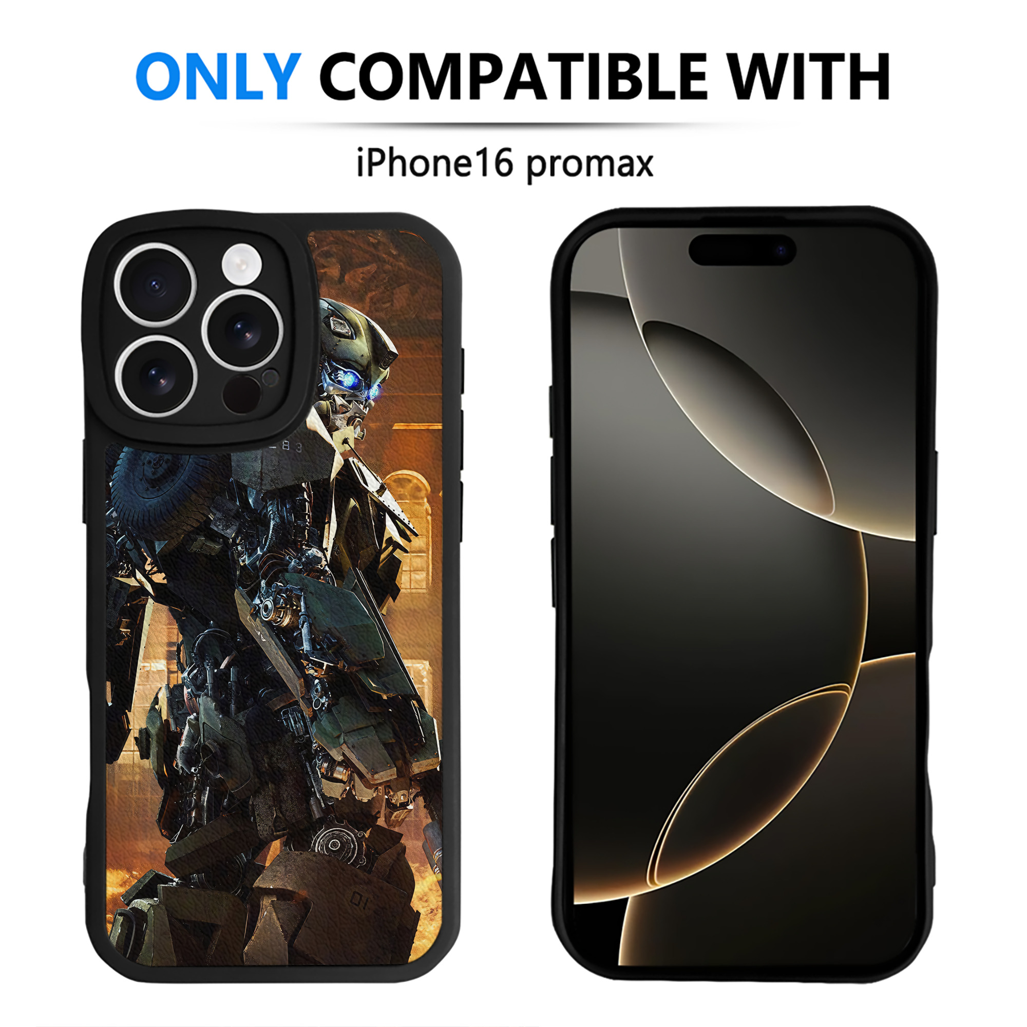 （画像用） Transformers トランスフォーマー 【iPhone 16シリーズ対応】シリコンスマホケース（レザー調） 材質：シリコン